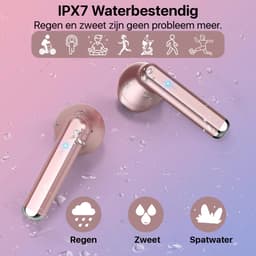 Draadloze Oordopjes - Roze Goud - Bluetooth - Universeel - Lange Batterijduur - Comfortabel Draagcomfort - Geweldige Geluidskwaliteit - Origineel Phreeze — thumbnail 5