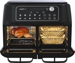 MAXXMEE hetelucht friteuse met dubbele kamer 11l - zwart, 2400 W — thumbnail 5