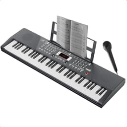 PIXMY - Piano Keyboard - 61Keys Maat M - MP20(KO) - Digitale Piano - Keyboard Piano - Elektrische Piano - Elektronisch Orgel - Keyboard Piano Muziekinstrument 61 Toetsen Kinderen - MP20(KO) — thumbnail 1