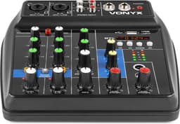Mengpaneel USB - Vonyx VMM100 - Audio mixer 4-kanaals met Bluetooth en USB mp3 speler — thumbnail 5