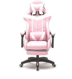 VDD Gaming - Game stoel - Gaming - Bureaustoel - Gamestoel Roze - Met Nekkussen & Verstelbaar Rugkussen - Silicone Game Stoel - Draaistoel - Ergonomische Game Stoel - Gamestoelen - Hoogte Verstelbaar - Roze & Wit — thumbnail 3