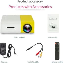 Mini beamer-kleine projector-USB - HDMI - Led - Pocket Beamer - 1080 HD video-Multi media projector- — thumbnail 4