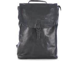 Bear Design Rox Leren Laptop Rugzak - Zwart