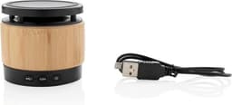 Xd Collection Speaker/oplader Bamboo Bluetooth 7 Cm Abs Naturel — thumbnail 2