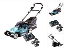 Makita DLM 432 PF4 accumaaier 36 V (2x 18 V) 43 cm + 4x accu 3,0 Ah + dubbele lader