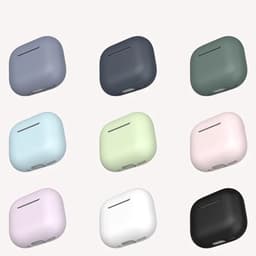 AirPods Hoesje geschikt voor Apple AirPods 4 – Babyblauw - Siliconen Beschermende Case — thumbnail 3
