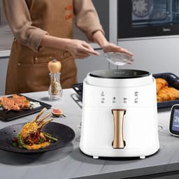 Digitale Airfryer - Hete Luchtfriteuse - Airfryer XXL - 8 Liter Inhoud - 6 Automatische Programma's - Digitaal Display - — thumbnail 3