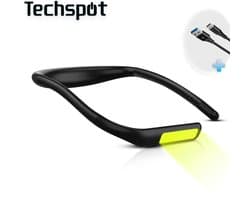 Techspot© Neklamp - Leeslamp - Neklampje voor haakwerk - flexibel - leeslampje - Werklamp - USB-C - Oplaadbaar - Looplamp - 3 kleurstanden - dimbaar