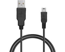 kwmobile USB kabel fietscomputer geschikt voor Garmin Edge 840 540 530 1030 / eTrex / GPSMAP / Drive / Oregon oplaadkabel - Fietsnavigatie gps oplaad kabel - Fiets accessoires - In zwart