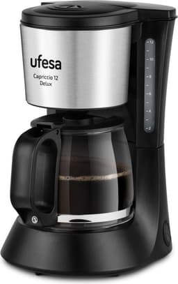 Ufesa Capriccio 6 Koffiezetapparaat – Filterkoffie – 6 Kopjes – 600W – Glazen Kan – Druppelstop – Permanent Filter — thumbnail 2