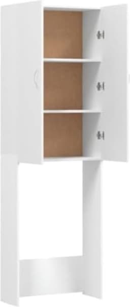 Wasmachine Ombouw - Wasmachine Meubel - Wasmachine Kast - Wit — thumbnail 3