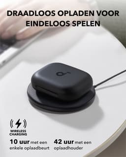 soundcore AeroFit 2 van Anker - Open-ear hoofdtelefoon - Aanpasbare oorhaak - Stevige grip - Diepe bas - Hi-Res draadloze audio - 42 uur speeltijd - Bluetooth 5.4 - Draadloos opladen - IP55 - Heldere oproepen — thumbnail 4