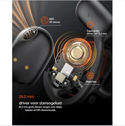 Bone Conduction Headphone - Open Ear Koptelefoon Met Comfortabele Pasvorm - Open Ear Oortjes Met Kristalhelder Geluid - Lange Batterijduur — thumbnail 3