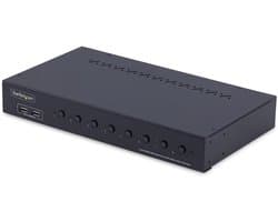 StarTech.com 8-Port HDMI KVM Switch met 1U Rackmontage Kit, 4K 60Hz HDMI 2.0, Drukknop & Hotkey Schakelaar, 4-Port USB Hub, OS Onafhankelijk, TAA Compliant