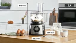 Bosch MCM3PM386 MultiTalent 3 - Foodprocessor - 900W - Zwart/RVS — thumbnail 5