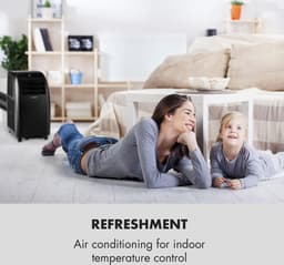 Klarstein Mobiele airconditioner met luchtafvoerslang, 4-in-1 airconditioner met ventilator, luchtontvochtiger & nachtmodus, Kleine & draagbare airconditioner voor thuis & op kantoor, Laag verbruik, 10000 BTU,0 kW voor 42 m² - voor Kantoor — thumbnail 26