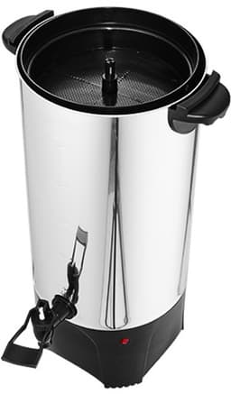 CommerciëLe Koffiepot, 50 Kopjes, Roestvrij Staal, Grote Koffieautomaat, 1000 W, 220 V, Elektrisch Koffiezetapparaat voor Snel Zetten, Heetwaterkan met Afneembaar Netsnoer, Zilver — thumbnail 4