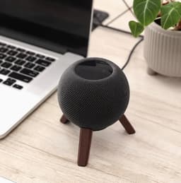 Speaker Standaard Geschikt Voor Apple HomePod Mini - Tripod Standaard - Muziek Box Houder - Hout — thumbnail 2