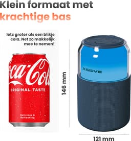 Xssive Bluetooth Speaker Draadloos - Kleine Speaker met Krachtig Geluid - Mini Portable Speaker - Draagbare Luidspreker met RGB-verlichting — thumbnail 5