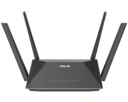 ASUS RT-AX52 - Extandable Router - 1800 Mbps - Wi-Fi 6 - Dual-band - Zwart