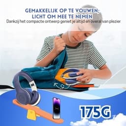 StayPowered Bluetooth Hoofdtelefoon voor Kinderen - Veilig en Kwalitatief Geluid - 85/94 dB Volumeregeling - 40 Uur Batterij - HD Microfoon - Opvouwbaar en Verstelbaar - Snelle Bluetooth 5.4 - Blauw - Levering Sneller dan Aangegeven! — thumbnail 5