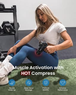 Diep Weefsel Massagepistool met Warmte en Koude Functie voor Spierpijnverlichting — thumbnail 4
