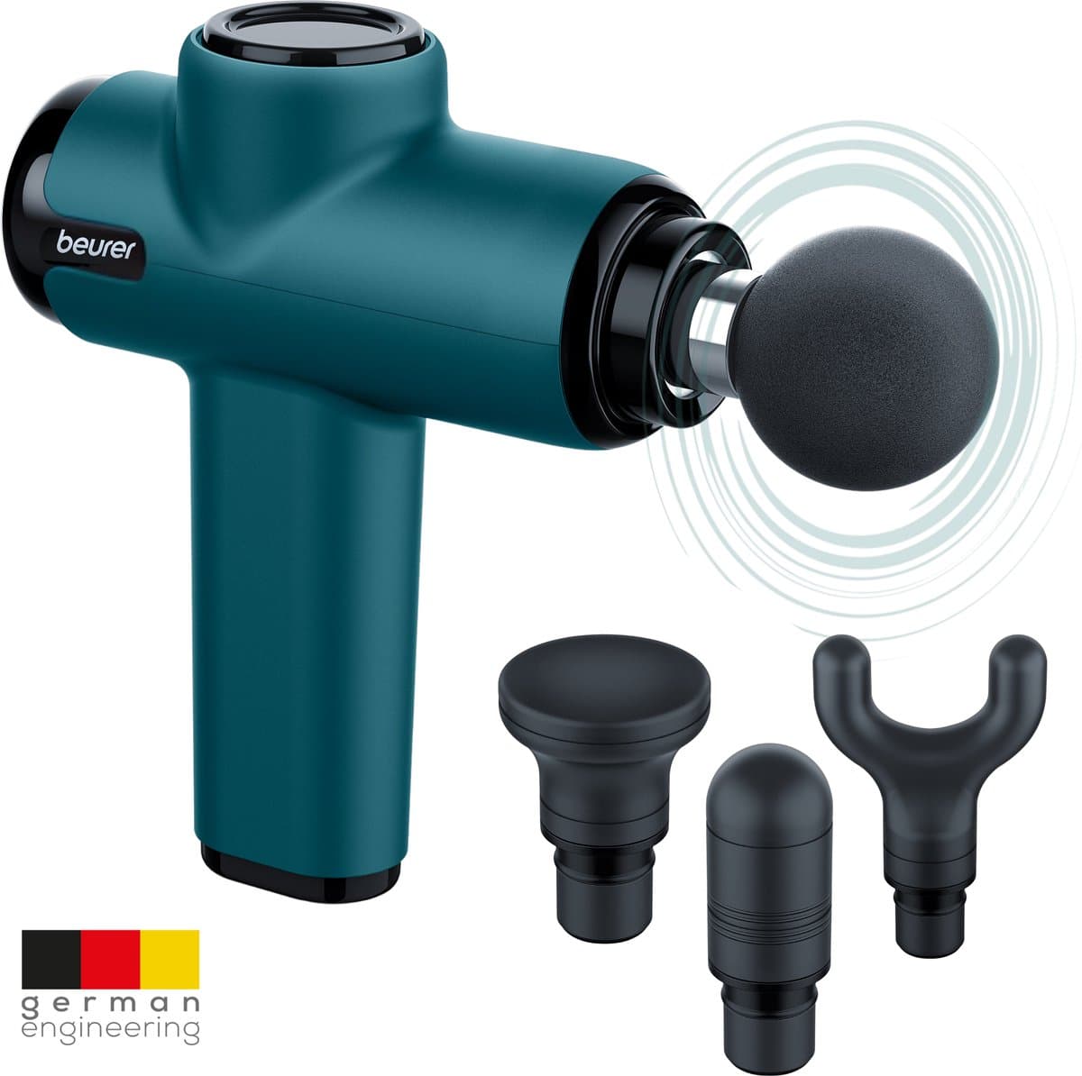 Beurer MG 99 Massage Gun - Massageapparaat - Triggerpoints - 5 Intensiteitsniveaus - 4 Opzetstukken - 5 Uur draadloos gebruik - Krachtig vermogen - 3 Jaar garantie — afbeelding 1