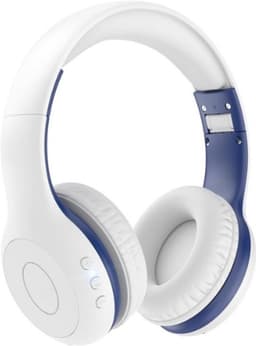 StayPowered Bluetooth Hoofdtelefoon voor Kinderen - Veilig en Kwalitatief Geluid - 85/94 dB Volumeregeling - 40 Uur Batterij - HD Microfoon - Opvouwbaar en Verstelbaar - Snelle Bluetooth 5.4 - Wit - Levering Sneller dan Aangegeven! — thumbnail 1