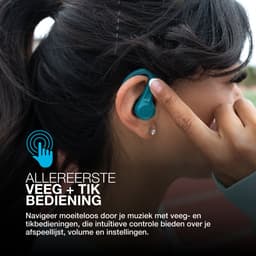 JLab JBuds Sport ANC 4 Draadloze oordopjes - Bluetooth Oortjes Draadloos - Hybrid Active Noise Cancelling - 60 uur Batterijduur - IP66 Waterbestendig - Aanpasbare EQ3 - Hardlopen - Groen — thumbnail 5