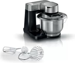 Bosch MUM Serie 2 - MUMS2VM00 - Keukenmachine - 900W - Keukenrobot - Keukenmixer - Mixer met Mengkom 3,8L - Zwart/RVS — thumbnail 1