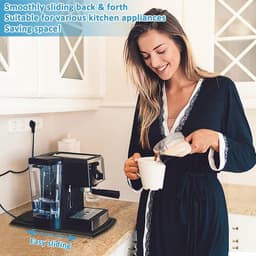 Keukenapparatuur Verplaatsbare Lade - Handige Uitrekbare Schuiflade - Keukenapparatuur Aanrechtblad Opbergaccessoires - Keukengereedschap Accessoires - Voor Koffiezetapparaat, Airfryer, Broodrooster, Blender — thumbnail 5