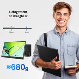 JMZR® Portable Monitor - Draagbare Scherm - Uitbreider - Full HD — thumbnail 4