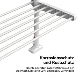 CHIWIN Magnetron Rek Uitschuifbaar - Keukenkast voor Magnetron - Magnetron Opbergrek - Magnetronkast - Keuken Organizer - met 5 S-vormige Haken - Geen Boren - voor Magnetrons, Koffiezetapparaten, Airfryers, Oven - Wit — thumbnail 10