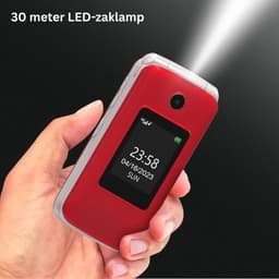 Senioren Mobiele Telefoon 4g - Senioren GSM - Rood — thumbnail 3