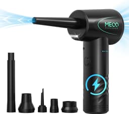 Elektrische Stofblazer Persluchtnevel, 3-Snelheden 100000 RPM Elektrische Stofblazer, 7Kpa Draadloze Toetsenbord PC Reiniging voor Laptop, Kantoorapparatuur, Sofa, Type-C Snel Opladen — thumbnail 1