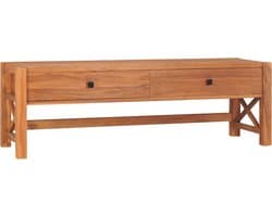vidaXL Teak Hout - Tv-meubel - Tv-meubel 140x40x45 cm teakhout - Landelijke Stijl - Salontafel - Televisie Tafel