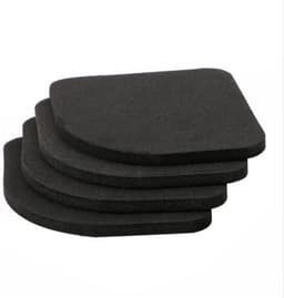Set van 4 Wasmachine Dempers I Wasmachine Anti Slip Matjes I Trillingsdempers Wasmachine I Anti Geluid Wasmachine I Zwart — thumbnail 3