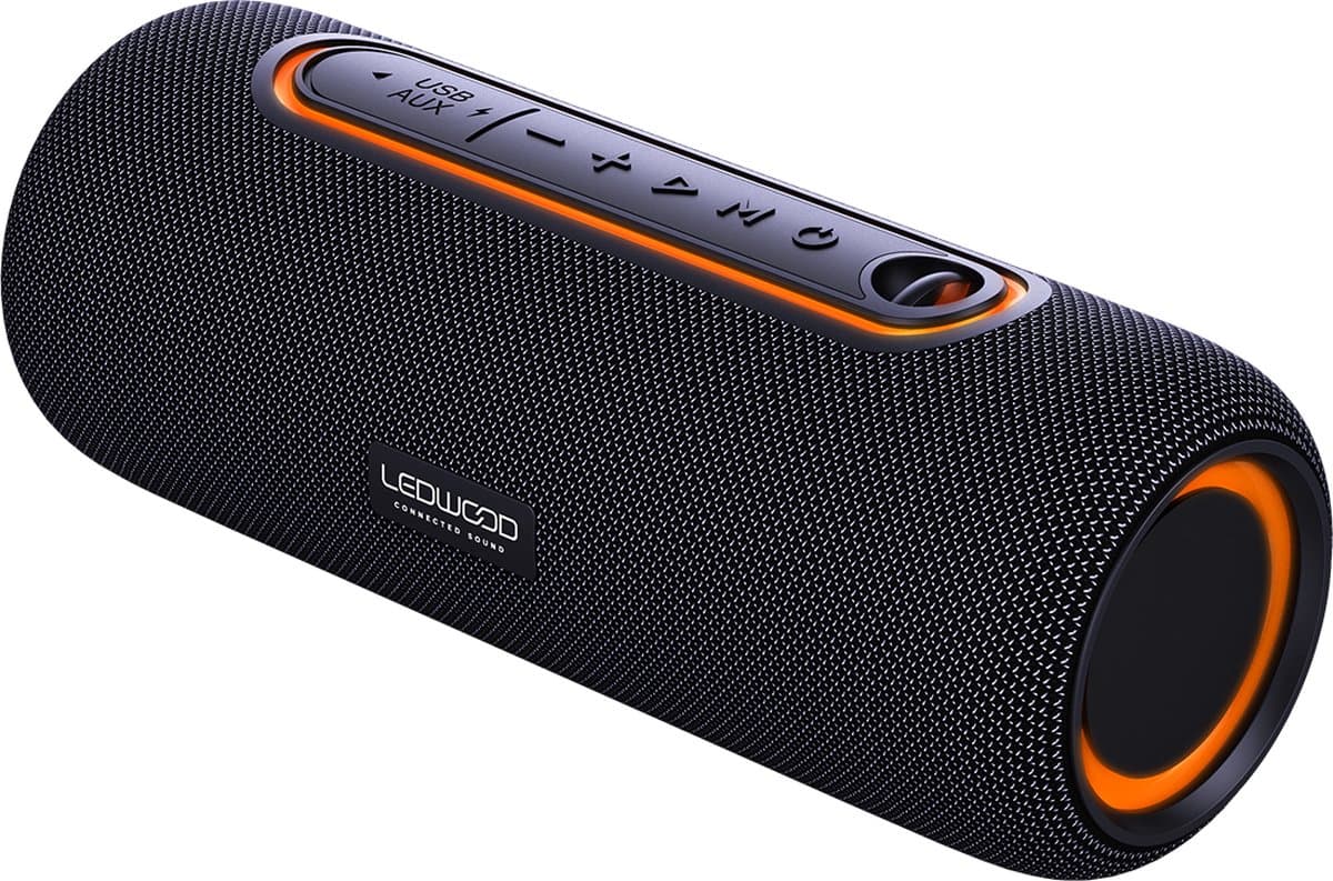 LEDWOOD LD-XT140-BT-BLK - XTREME140 Portable Bluetooth speaker, spatwaterdicht, zwart — afbeelding 1