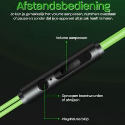 In-Ear Oordopjes met USB C Aansluiting - Oortjes met Draad en Microfoon voor Telefoon / Tablet / Laptop / Smartphone / GSM — thumbnail 5