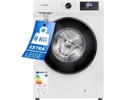 Bomann WA 7185 W Wasmachine - 8KG - 1400 toeren - 15 programma's - Stoomfunctie - Energieklasse A - 10 jaar motorgarantie