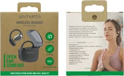 4smarts OWS SkyBuds Draadloze Oordopjes 5.4 Bluetooth Oortjes met Oorhaken Zwart — thumbnail 2