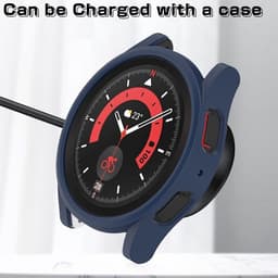 DrPhone AC7 - PC Bumper Case - Bescherm Cover - Geschikt voor Samsung Watch 4 Classic 46mm Flexibel – Zilver — thumbnail 3