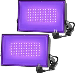 50W 2 stuks UV LED blacklight - schijnwerper lichteffect Partylight podiumverlichting met EU-stekker — thumbnail 1