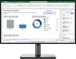 Lenovo ThinkVision P27h-30 - QHD Monitor - USB-C 100w - USB - HDMI - DP - RJ45 — thumbnail 1