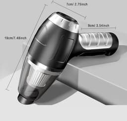 Bovista Kruimeldief - Handstofzuiger - Snoerloos - Draadloos - Auto Stofzuiger - Caravan - Best Verkocht - Car Vacuum Cleaner - Zwart - Stof Vanger — thumbnail 5