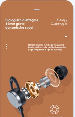 OnmiMartNekband Oordopjes -draadloze oordopjes - met Active Noise Cancelling - Ooortjes draadloos-bluetooth 5.2 oordopjes - In-Ear - Sport Oordopjes - Bluetooth Oordopjes voor Hardlopen, Fietsen en Fitness - Zwart — thumbnail 3