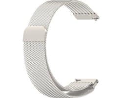 By Qubix - Geschikt voor Garmin bandje - Milanese bandje - Starlight / Sterrenlicht - Geschikt voor Garmin Vivoactive 3 - Smartwatch bandje 20mm
