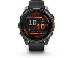 Garmin fenix 8 - 47mm - Multisport Smartwatch - AMOLED-Scherm - Donkergrijs/zwart — afbeelding 1