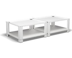 Bodo® - Wasmachine Verhoger - Dubbel - Kast - Ombouw met Plank - Wit - 127x54x31cm