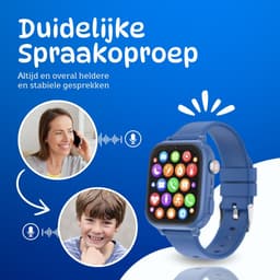 4G Smartwatch kinderen - GPS Horloge kind - HD Videobellen & Stappenteller - Speelgoed - Incl Simkaart — thumbnail 2